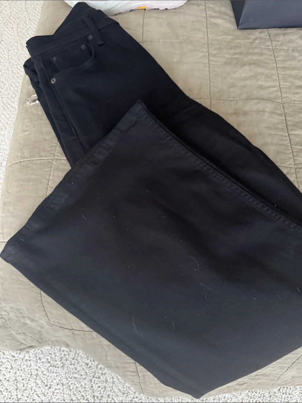 rag & bone Black Wide Leg Jeans